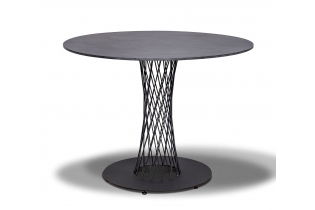MR1000910 обеденный стол из HPL круглый Ø100см, цвет «серый гранит»